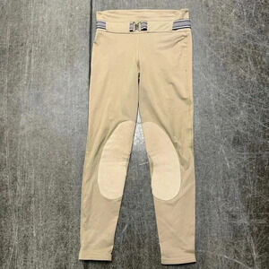 G.r.a.s.s. Riding Pants Womens Medium Beige Breeches Starter Low Rise Pull On